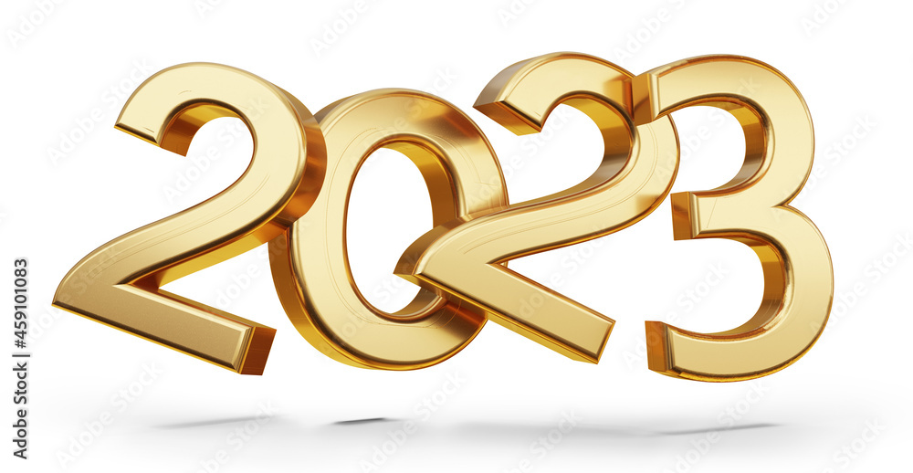 2022 golden bold letters symbol 3d-illustration isolated on white 2022 golden bold letters symbol 3d-illustration isolated on white