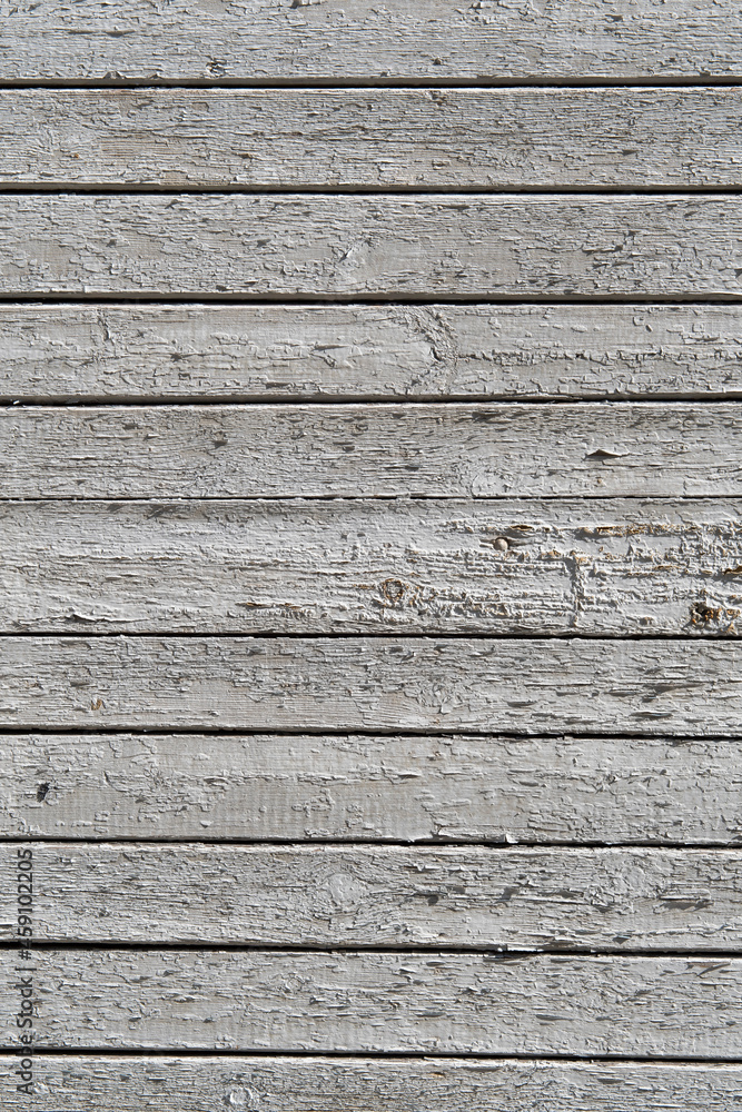 Old wooden planks with cracked paint
