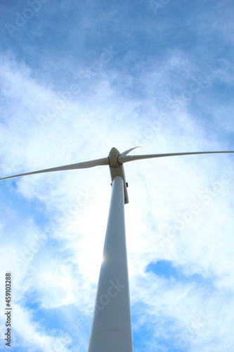 bottom view of Electricity wind mills © ivan