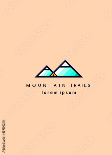 Logo for tourism on a light background