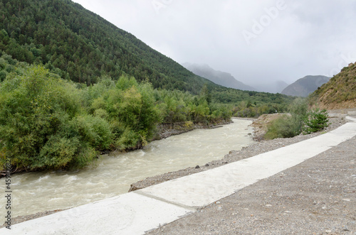 stormy mountain river