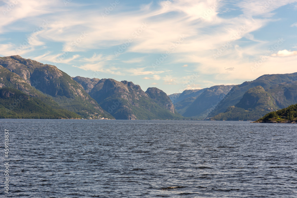 cruise on the Lysefjord fjord in Norway