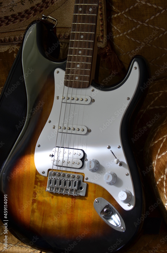 Fototapeta premium electric guitar close up