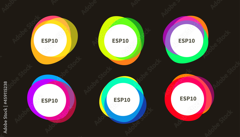 Circle frame. Set of round shapes isolated Circle frame. Set of round shapes isolated