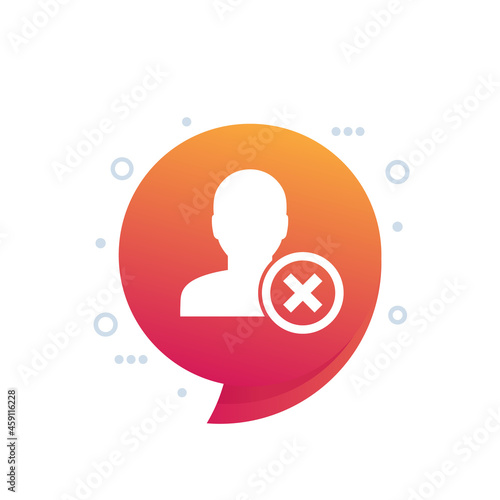 delete profile icon, erase account and personal data