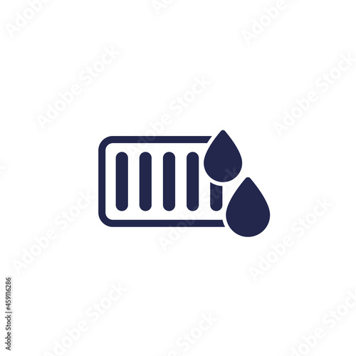 drain icon on white, vector