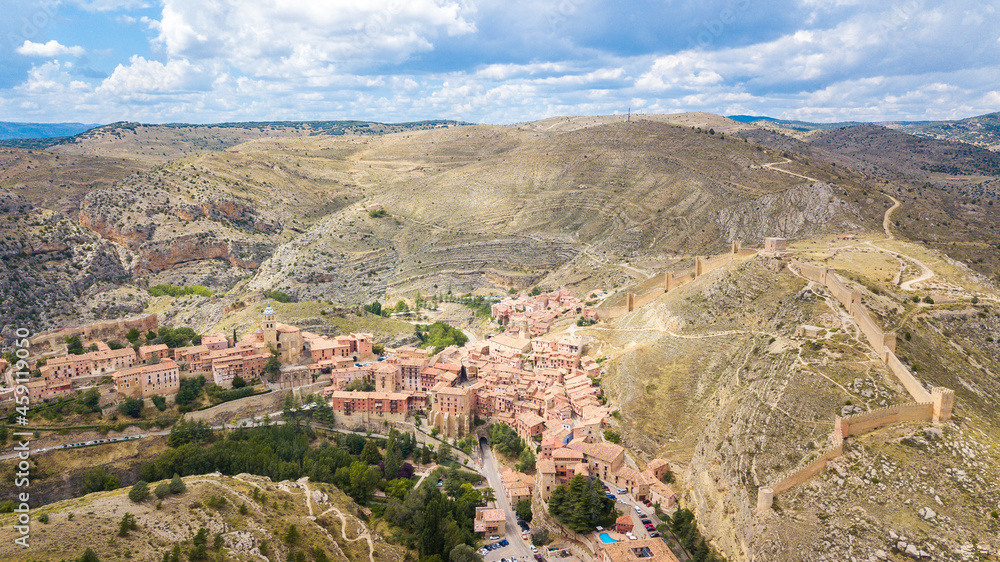 views of albarracin mudejar town in teruel, Spain