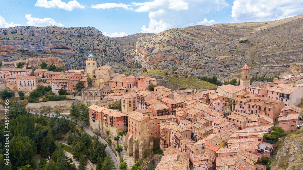 views of albarracin mudejar town in teruel, Spain