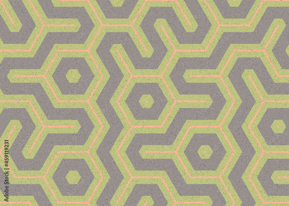 Colour Hexagon Tile Connection art background design illustration Colour Hexagon Tile Connection art background design illustration