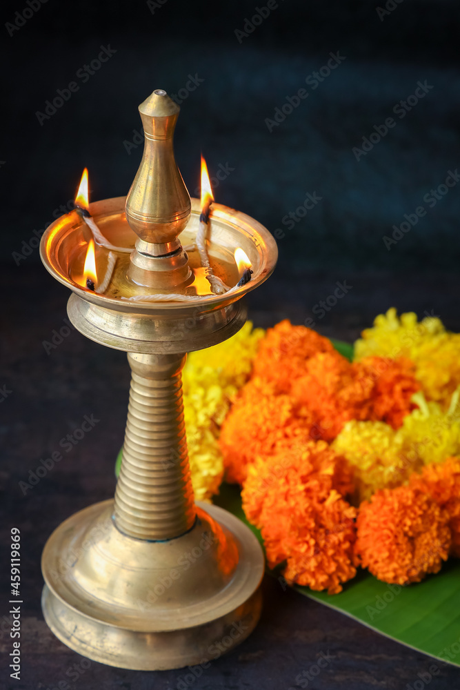 Onam Diwali vishu celebration Indian festival marigold flowers