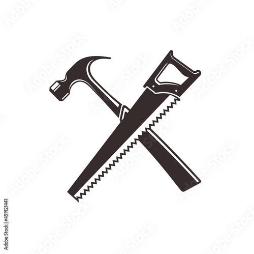 carpenter symbol, vector art.