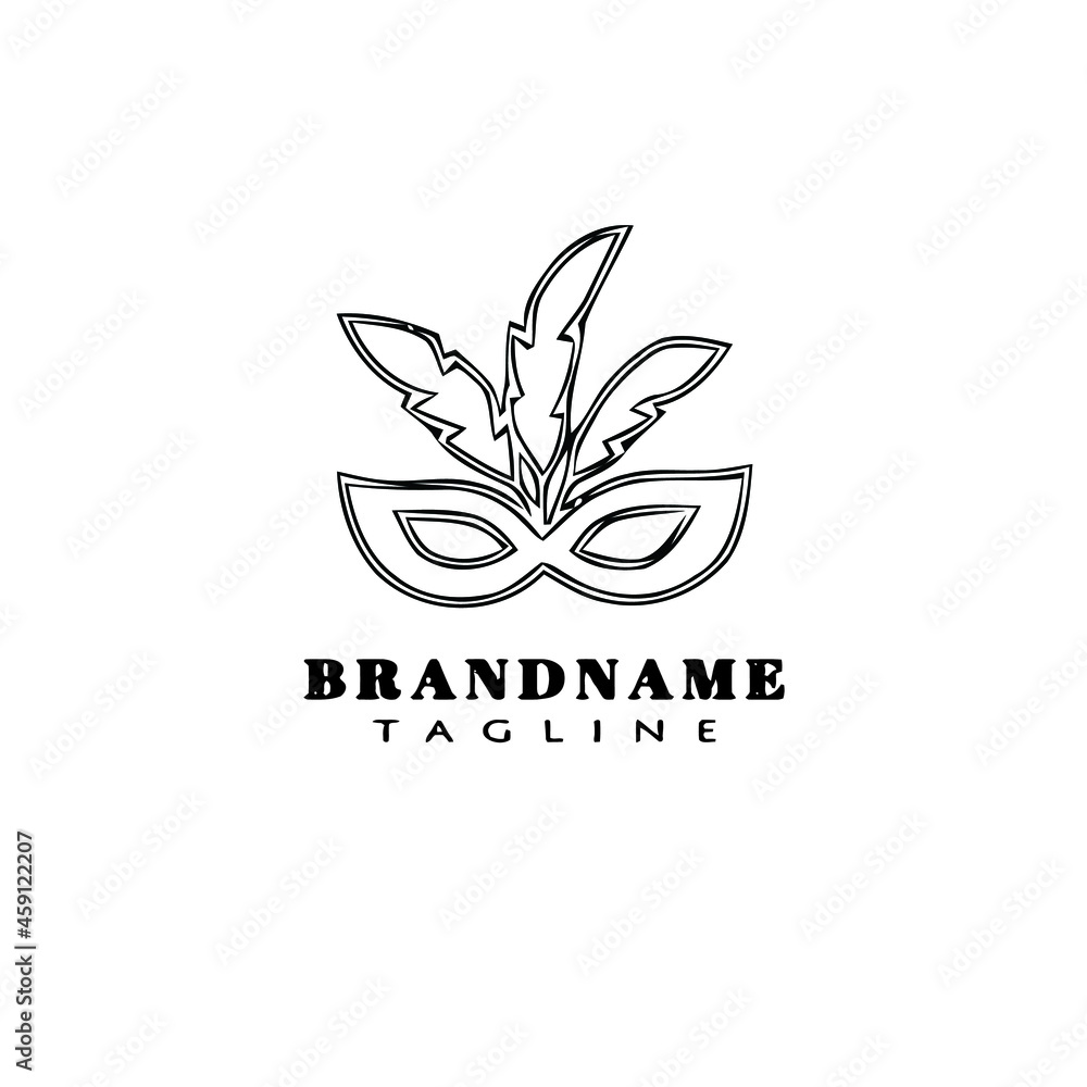 carnival mask logo cartoon design icon vector carnival mask logo cartoon design icon vector