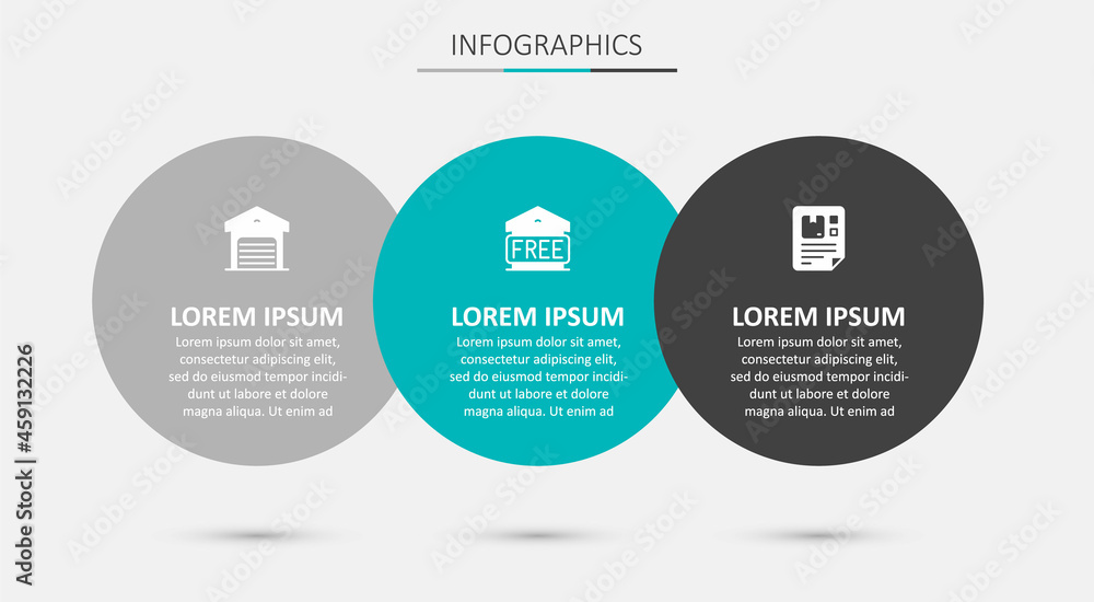 Set Free storage, Warehouse and Waybill. Business infographic template. Vector Set Free storage, Warehouse and Waybill. Business infographic template. Vector