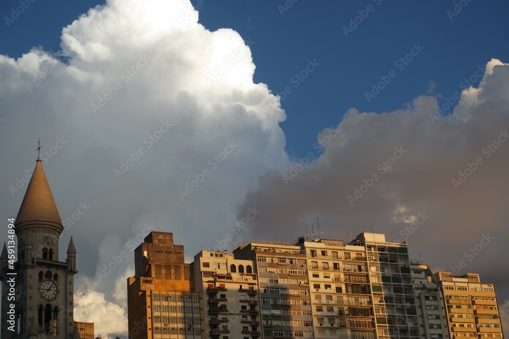 storm over the city