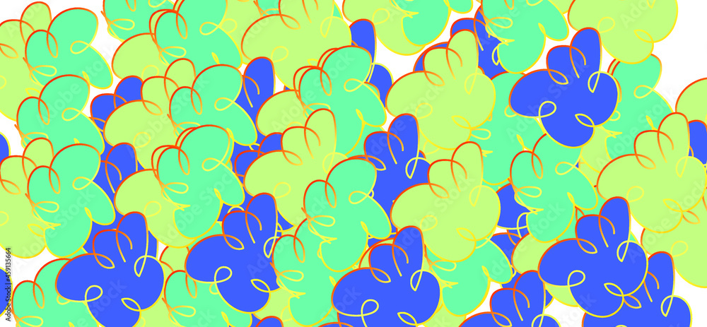 Obraz premium seamless pattern with leaves