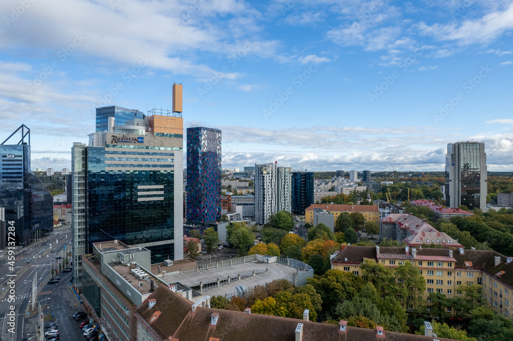 Fototapeta premium Tallinn, Estonia Business District
