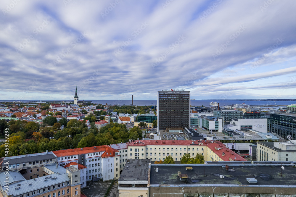 Obraz premium Tallinn, Estonia Business District
