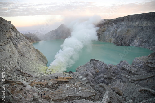 View of Ijen volcano, Banyuwangi, Indonesia