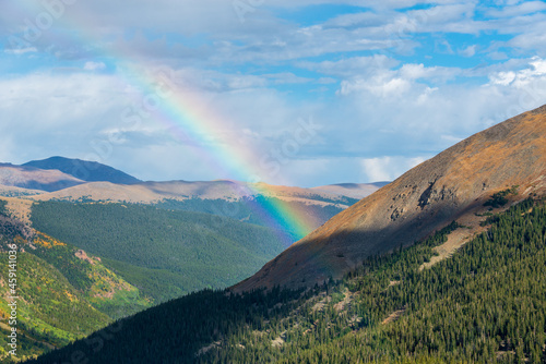 rainbow over the mountains