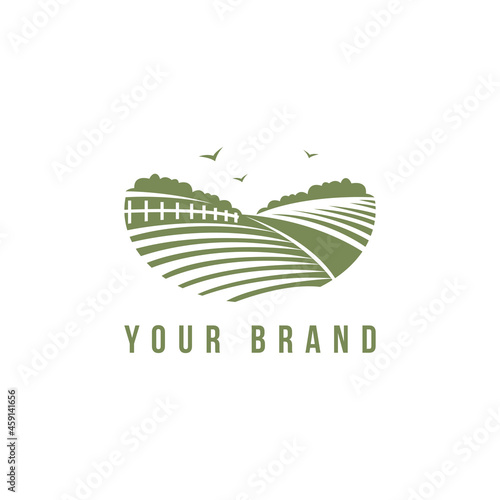 Farm Logo Design Vintage Concept