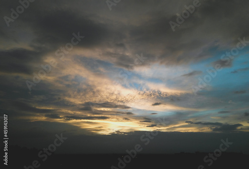 time lapse of clouds in the sky, nature photography, natural sunset scenery view, dramatic weather conditions