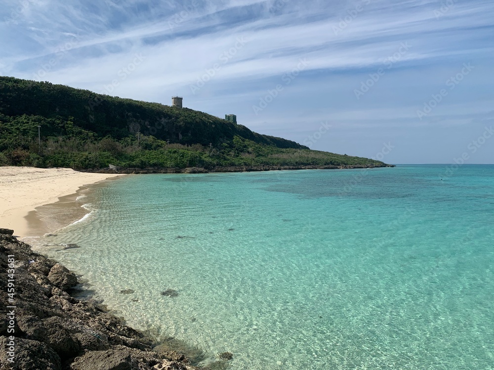 Obraz premium 来間島 来間大橋 来間港 ビーチ 宮古島 宮古列島 沖縄県