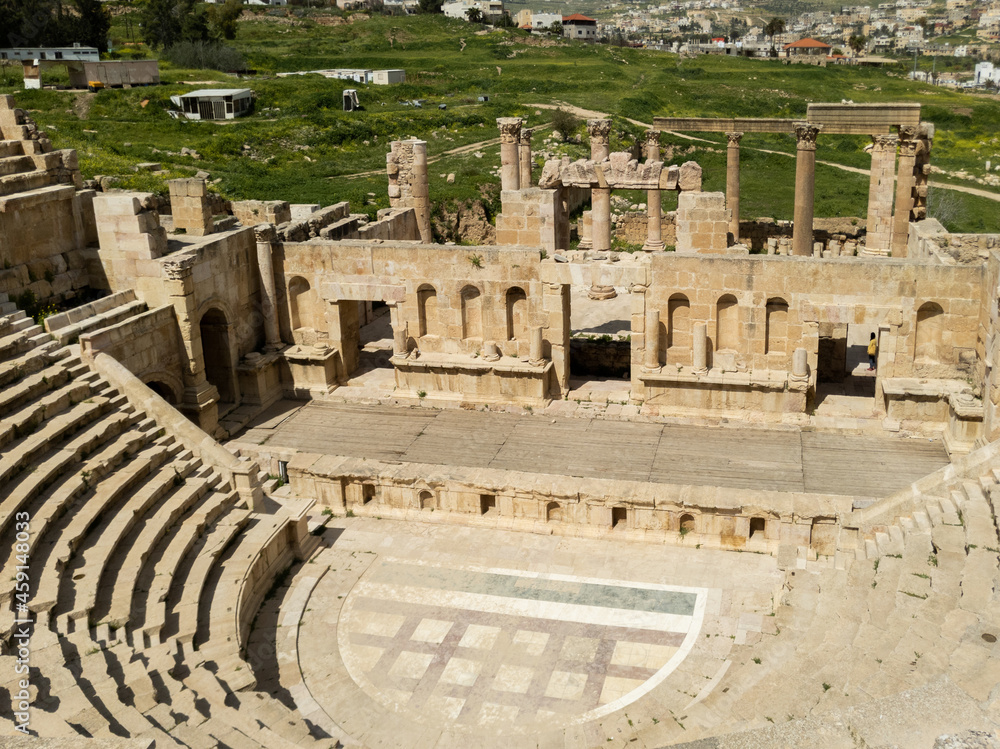 Roman Amphitheatre Ruins Jordan