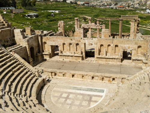 Roman Amphitheatre Ruins Jordan