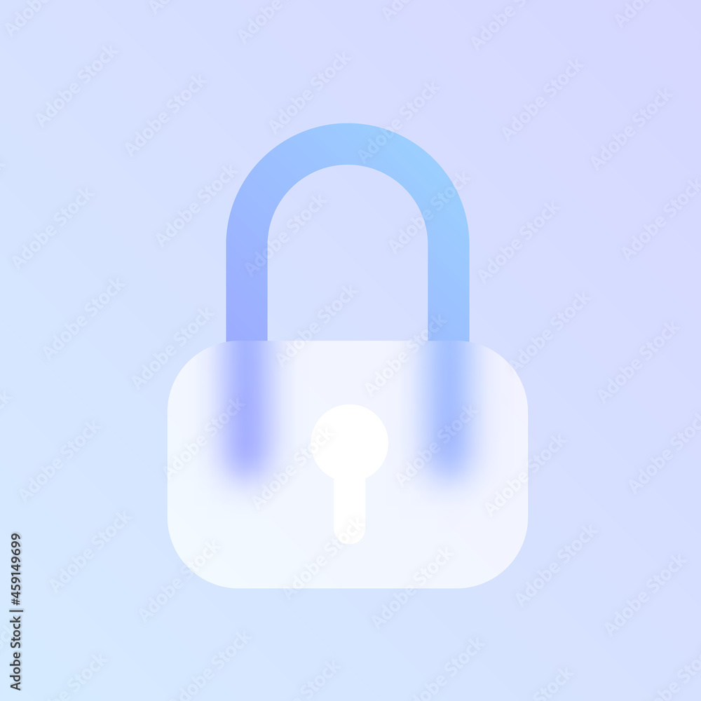 lock glass morphism trendy style icon. closed lock color vector icon with blur, transparent glass and purple gradient. for web and ui design, mobile apps and promo business polygraphy lock glass morphism trendy style icon. closed lock color vector icon with blur, transparent glass and purple gradient. for web and ui design, mobile apps and promo business polygraphy