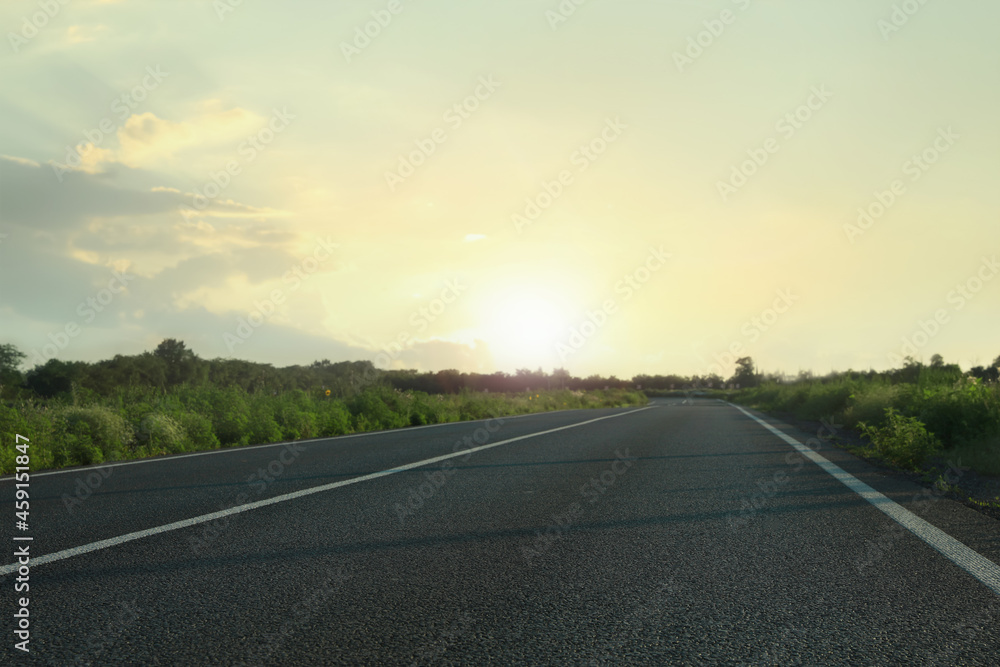 View of asphalt road on sunny day