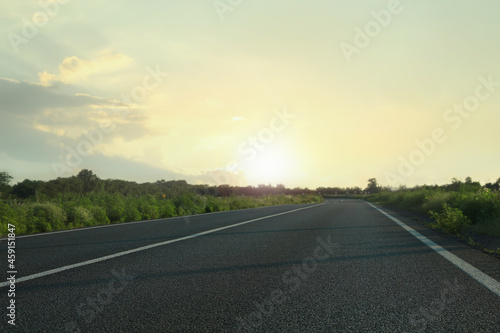 View of asphalt road on sunny day © New Africa