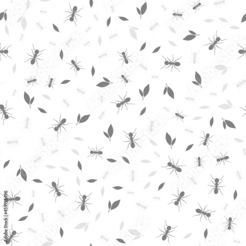 Beautiful patern ants on a white background. Vector image. © Наталья Выгузова