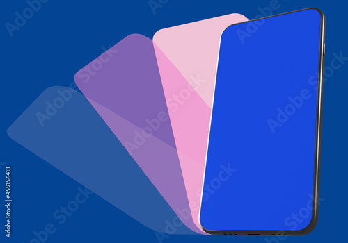 Phone mockup. Touchscreen p...