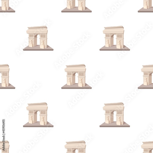 Triumphal arch pattern seamless background texture repeat wallpaper geometric vector