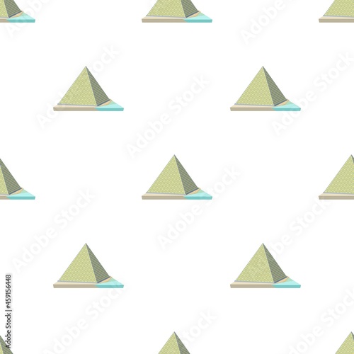 Louvre pyramid pattern seamless background texture repeat wallpaper geometric vector