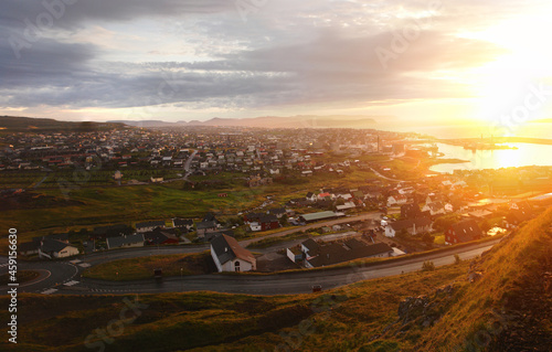 Tórshavn -   the capital and largest city of the Faroe Islands photo