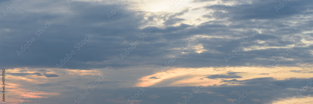 Sunset sky texture as background