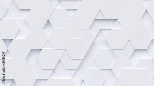 Geometric modern animated seamless looping abstract background. 3d render design element, creative motion graphics, moving geometrical pattern