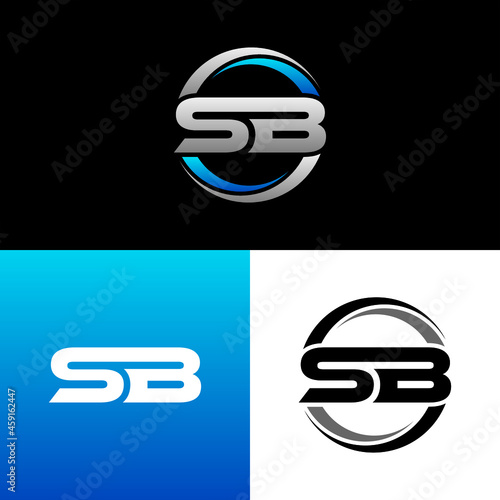 SB Letter Initial Logo Design Template Vector Illustration