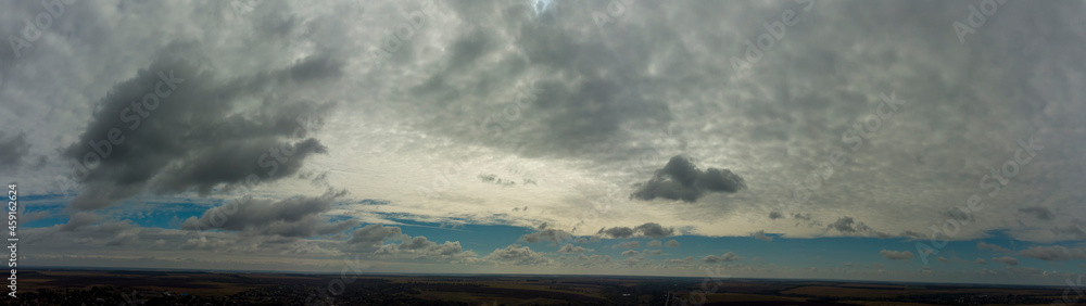Panorama of a gloomy sky Panorama of a gloomy sky