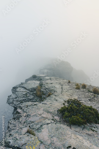cofre de perote mountain peak in fog photo