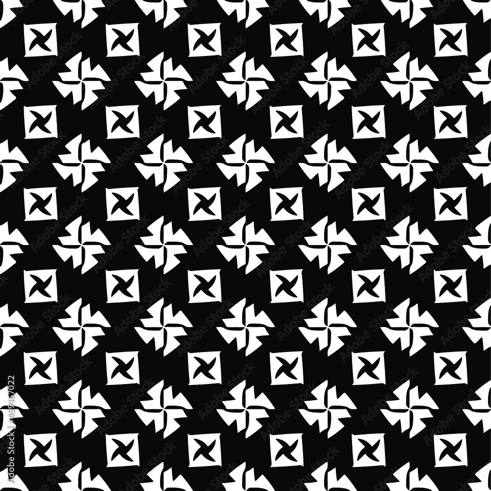 Seamless vector pattern in geometric ornamental style. Black ornament. Seamless vector pattern in geometric ornamental style. Black ornament.