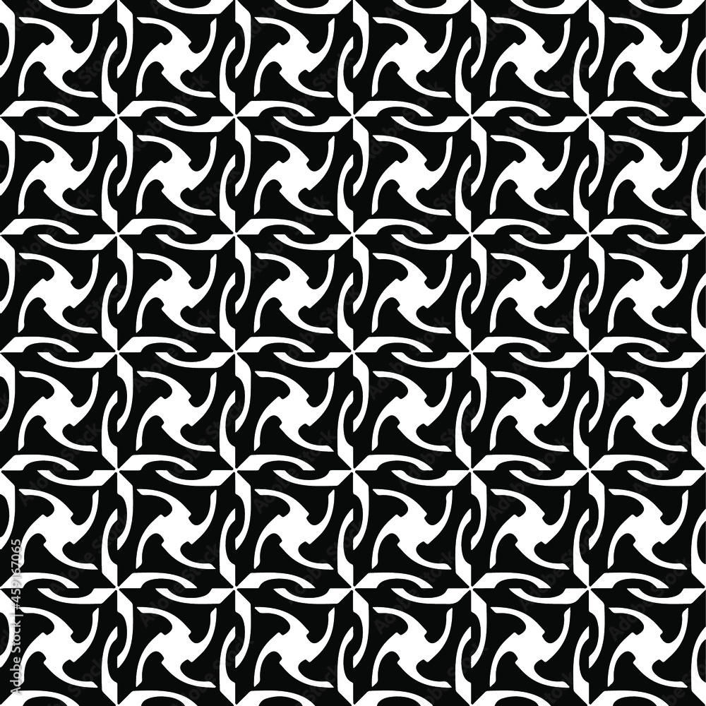 Seamless vector pattern in geometric ornamental style. Black ornament. Seamless vector pattern in geometric ornamental style. Black ornament.