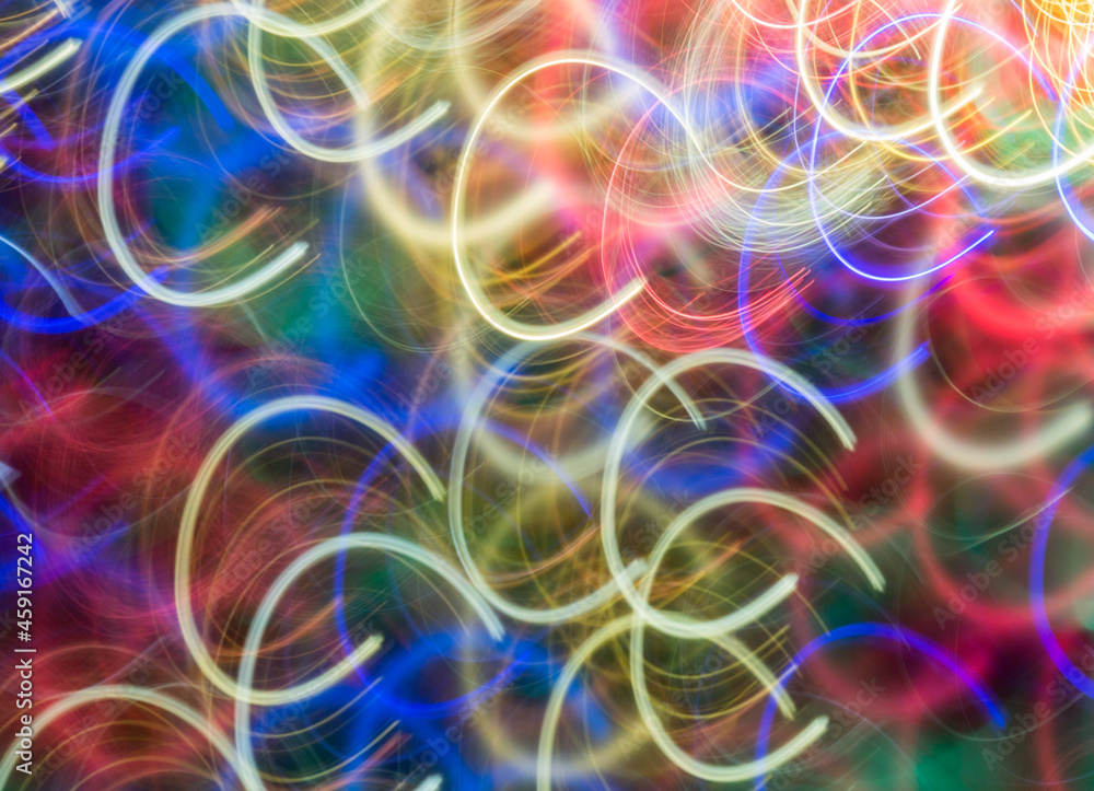 color bokeh from Christmas toys color bokeh from Christmas toys