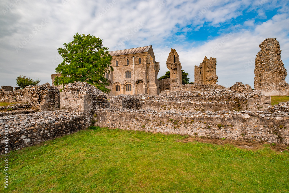 The stone and flint remains of a thirteenth century disused and derelict priory in the English countryside. A well preserved historical site that is well worth visiting. The stone and flint remains of a thirteenth century disused and derelict priory in the English countryside. A well preserved historical site that is well worth visiting.