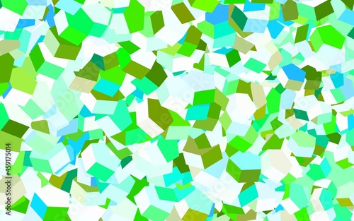 Light Blue, Green vector template in hexagonal style.