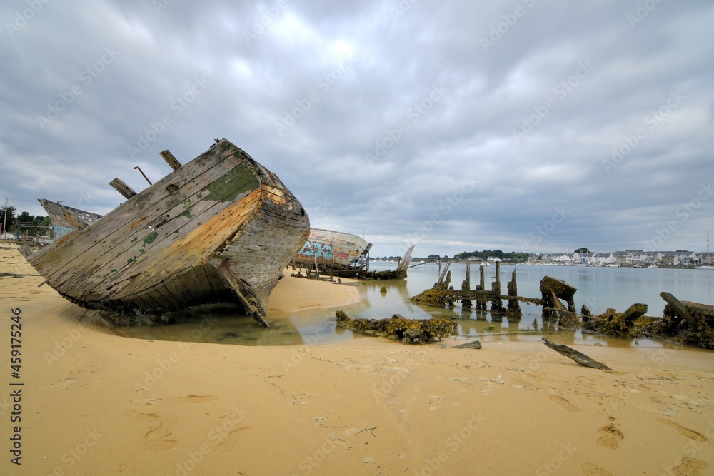 shipwreck on the beach