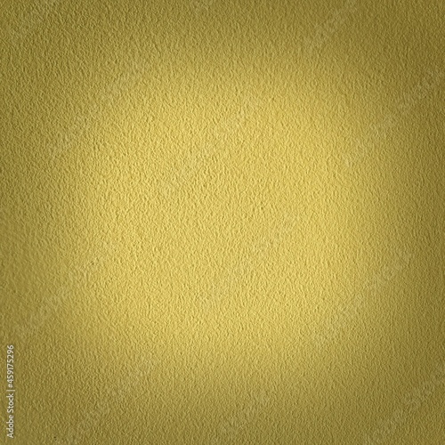 Gold textured background with vignetting.  Paper or empty wall surface effect, plain yellow tone template, basic design with space for text, blank goldish graphic resource. photo