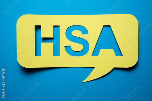 HSA Health Spending Account Speech Bubble photo