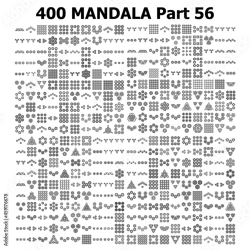 various mandala collections 400 Ethnic Mandala line pattern set Doodles freehand 